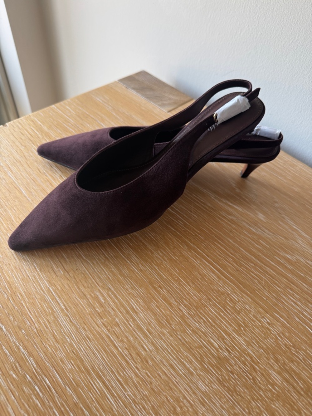 NWOB! MADEWELL Women's Emilie Slingback Pump Chocolate Raisin Suede 10 Brown